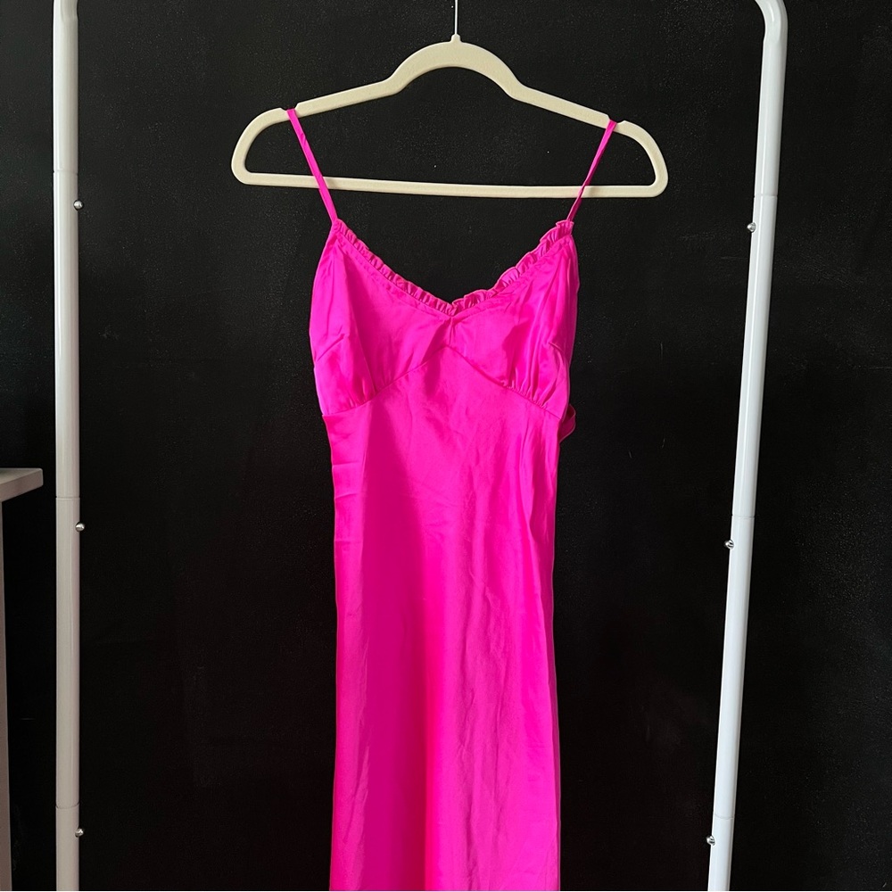 pink maxi dress